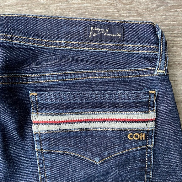 Citizens of Humanity COH Stretch Wide Leg Embroidery Cape Cod 244 Jeans - Picture 8 of 15